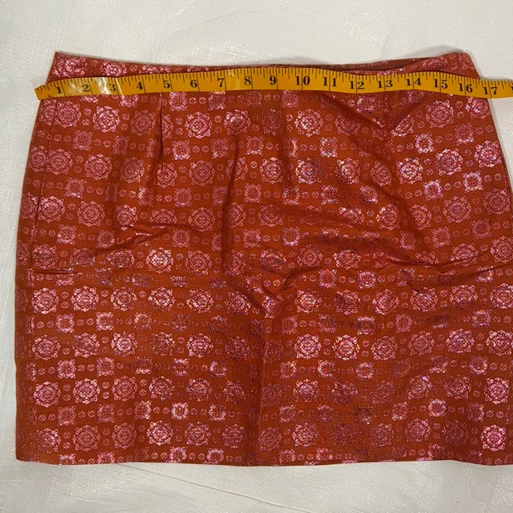 J. Crew Collection Pink Shimmer Silk Brocade Skirt